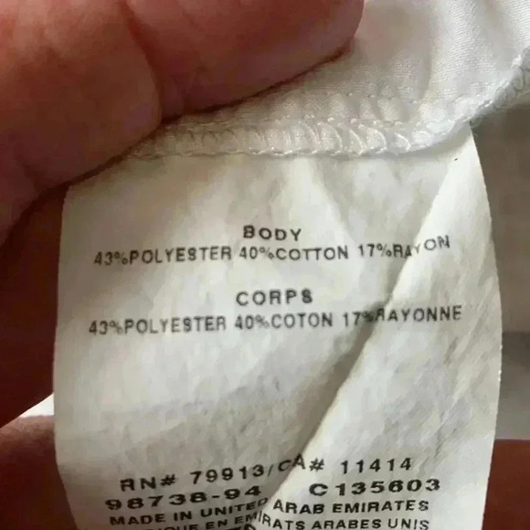 Motherhood Maternity bright white, light weight top with short sleeves - Picture 5 of 6